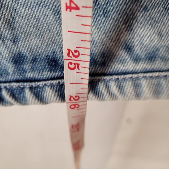 Samantha Sipos Zinna Acid Wash Hooded Denim Jacket Size Small 90s retro grunge - Picture 9 of 9